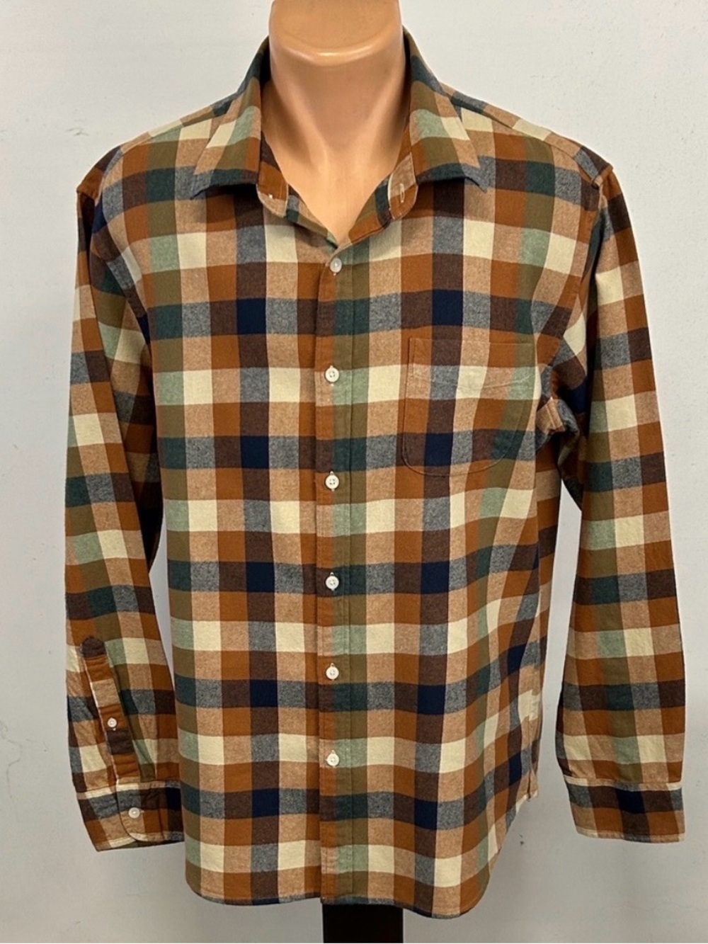 J. Crew long sleeve flannel shirt.  XL